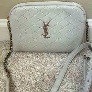 YSL Gaby Zipped Pouch in Quilted Lambskin